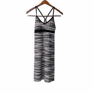 Athleta Shorebreak V-Neck Racerback Sleeveless Swim Dress Padded Bra Women’s XXS